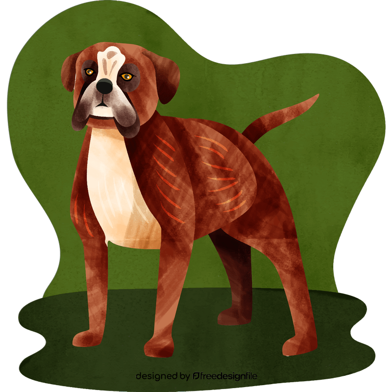 Boxer dog vector