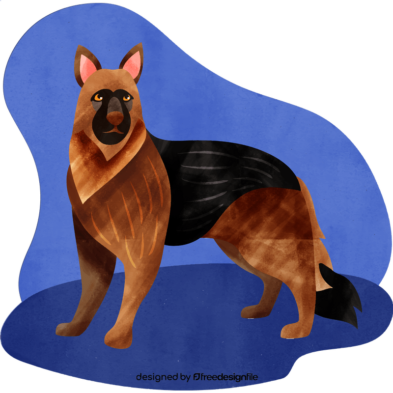 German shepherd dog vector