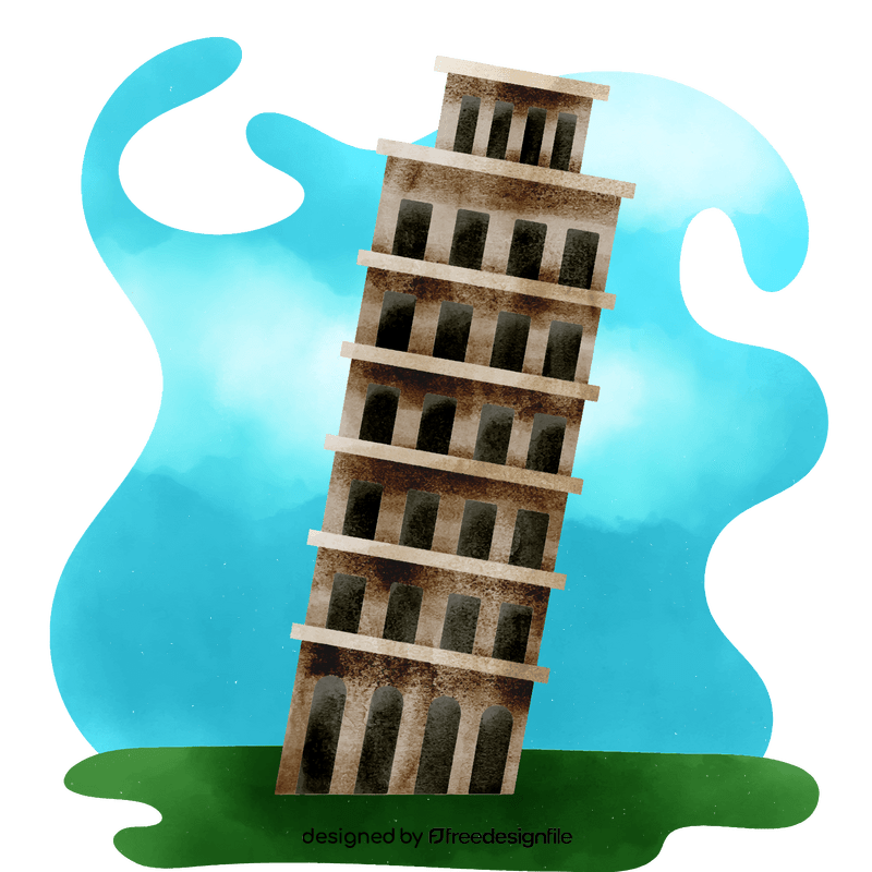 Leaning tower of pisa vector