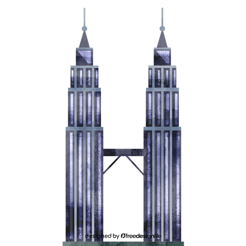 Petronas towers clipart