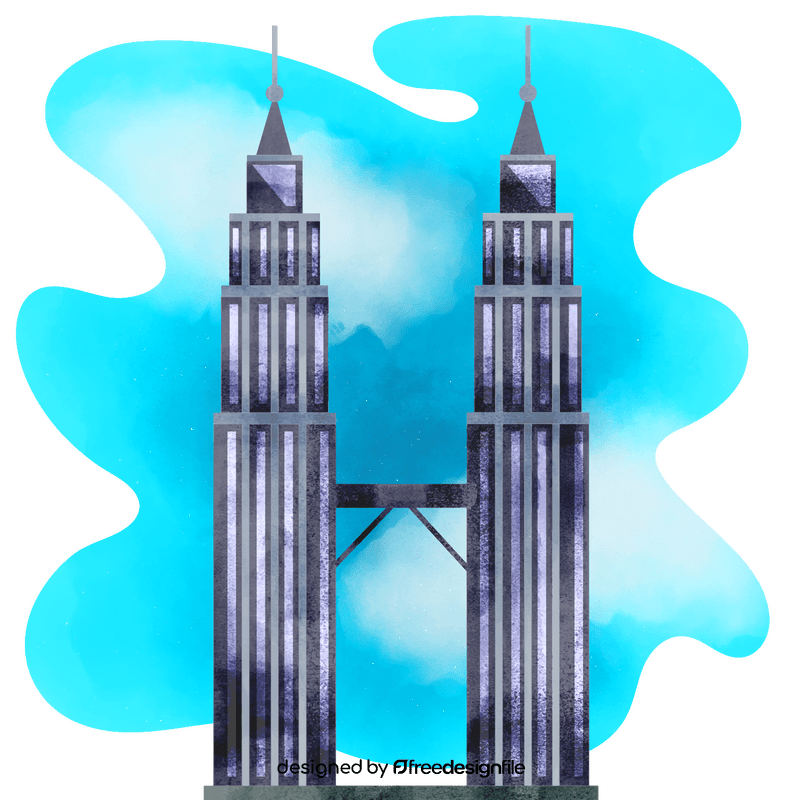 Petronas towers vector