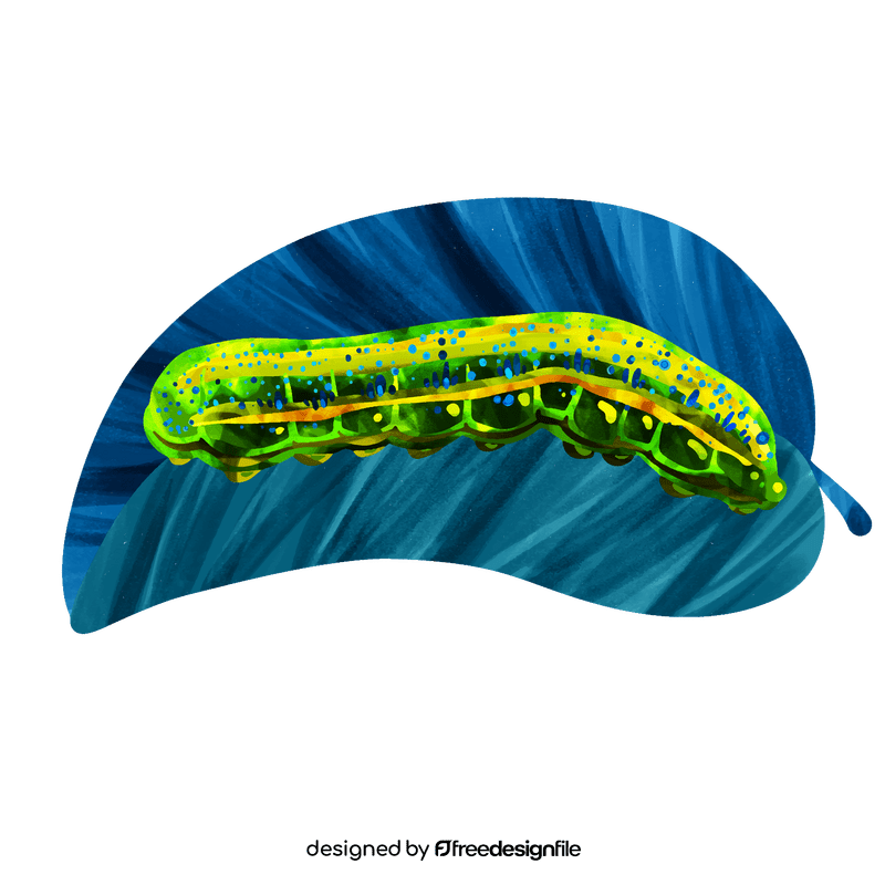 Orange sulphur caterpillar vector