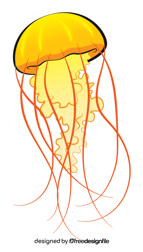 Jellyfish cartoon clipart