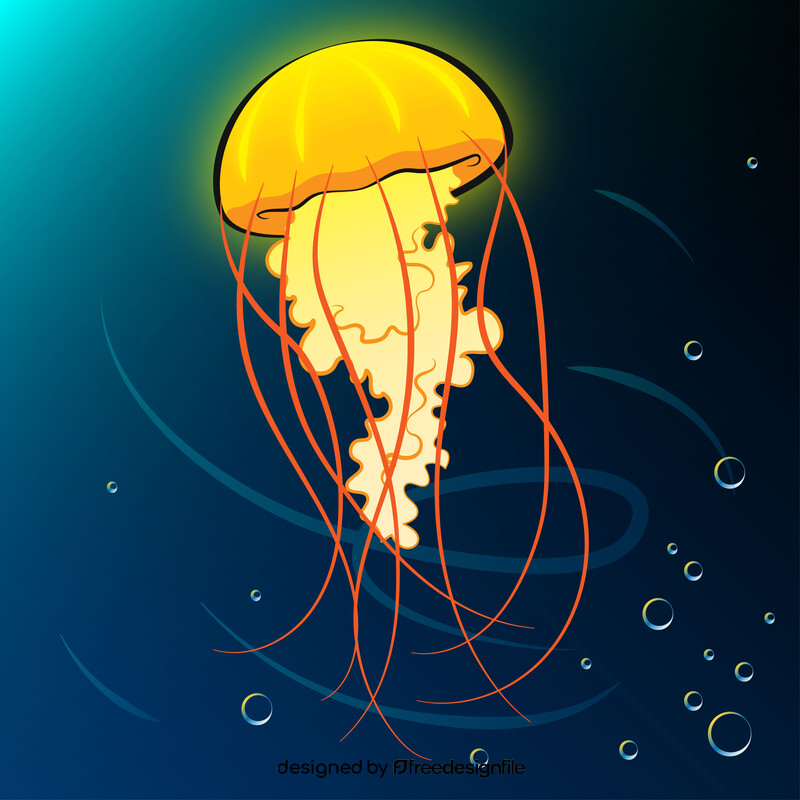 Jellyfish cartoon vector