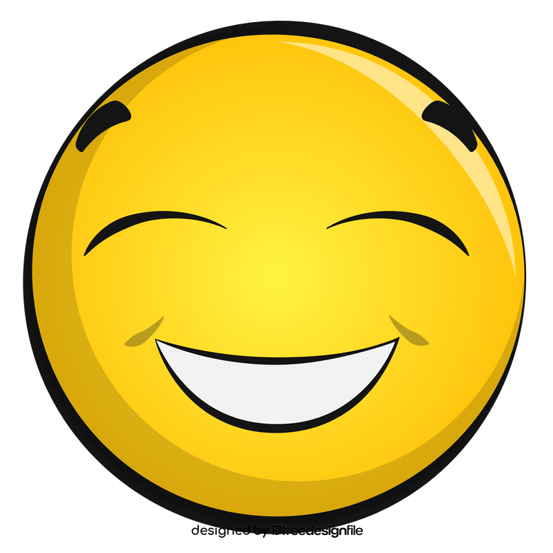 Smiley face emoji, emoticon, smiley clipart