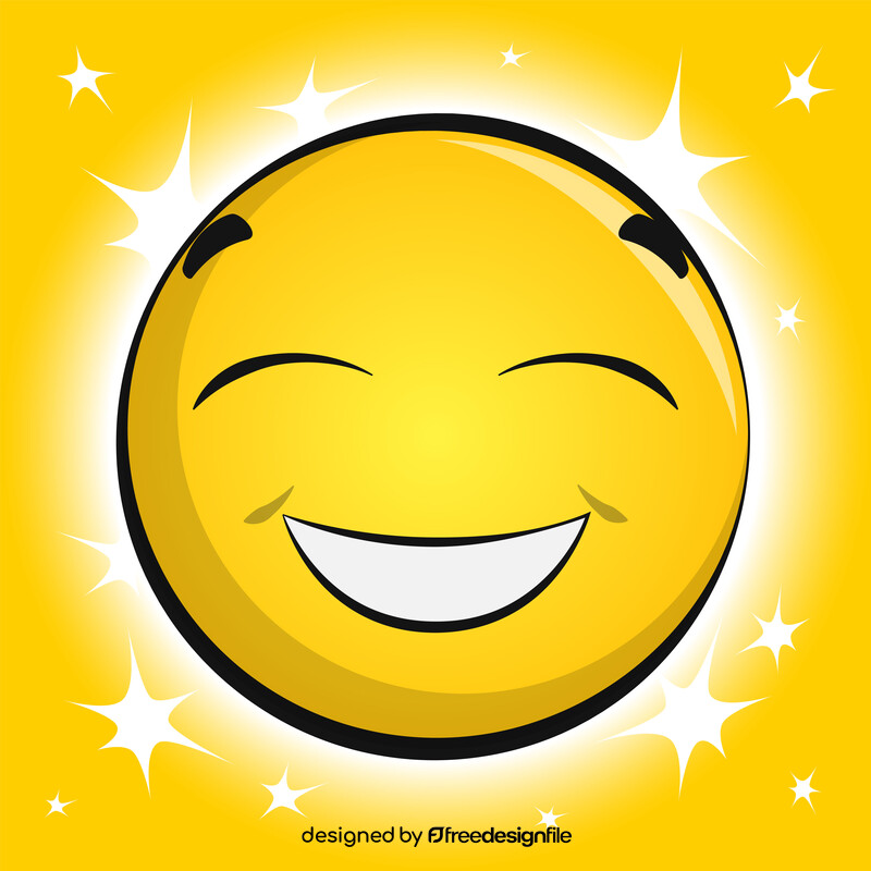 Smiley face emoji, emoticon, smiley vector