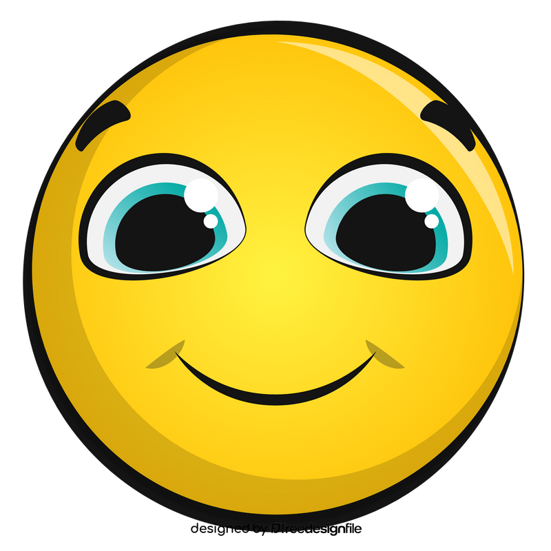 Smile emoji, emoticon, smiley clipart