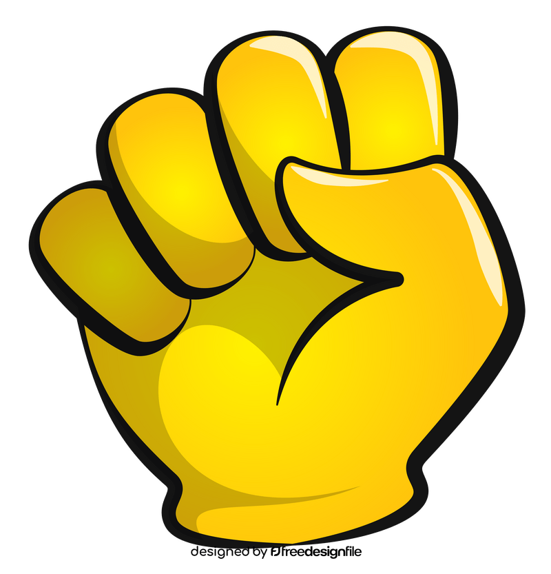 Fist emoji, emoticon clipart