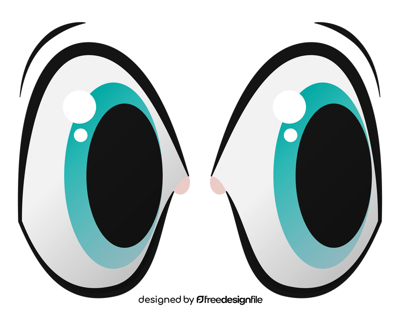 Eyes emoji, emoticon, smiley clipart