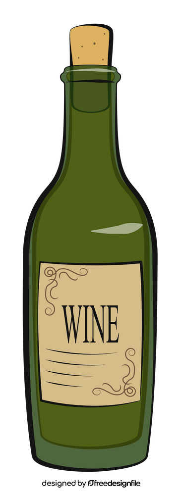 Wine bottle clipart