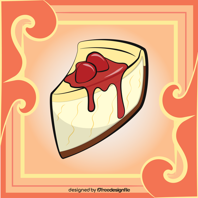 Cheesecake vector