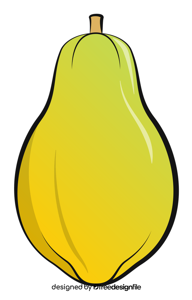 Papaya fruit clipart