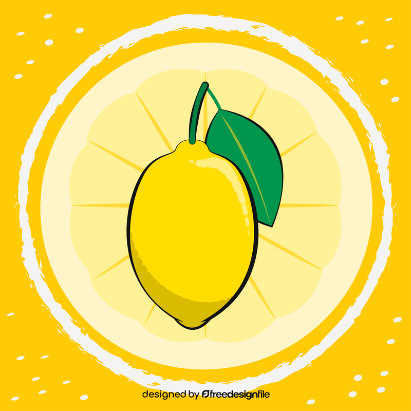 Lemon fruit vector