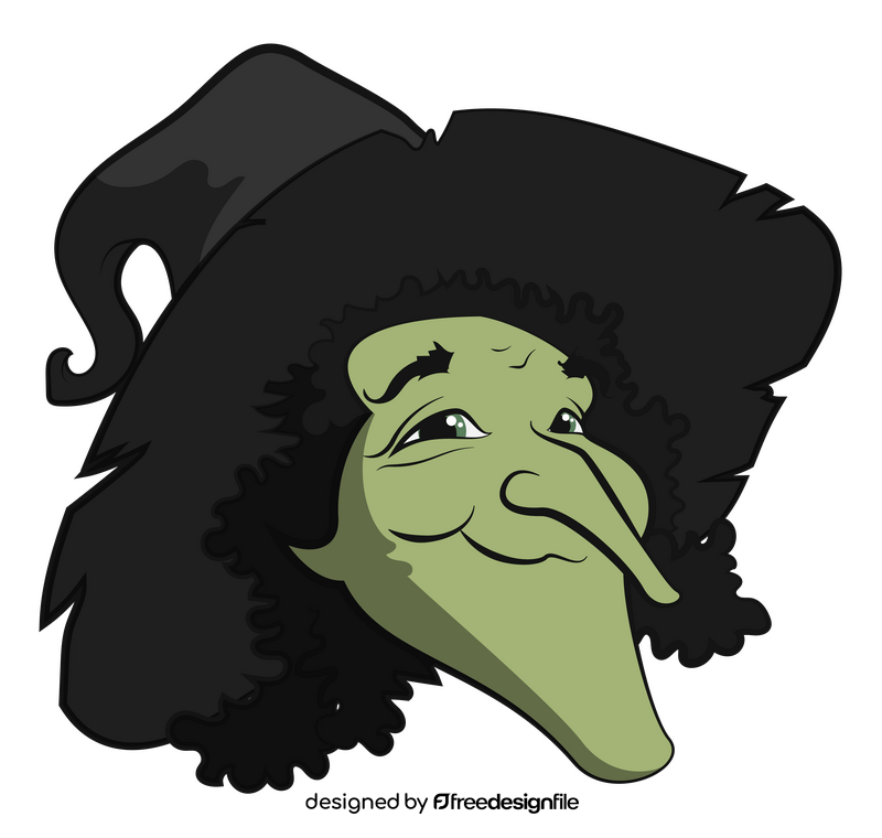 Witch head clipart