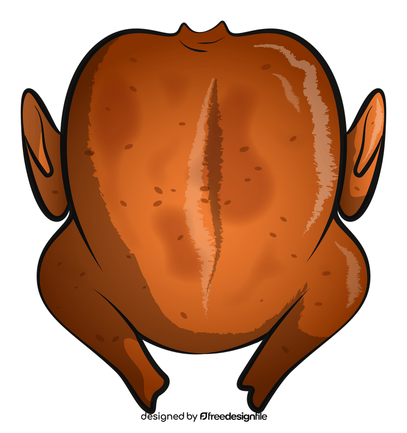 Cooked turkey clipart
