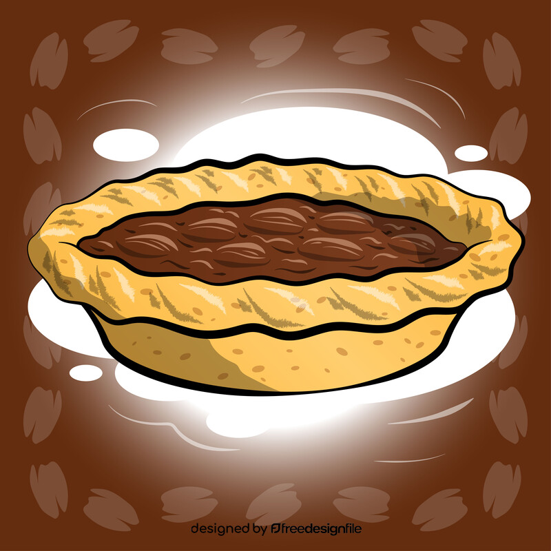 Pecan pie vector