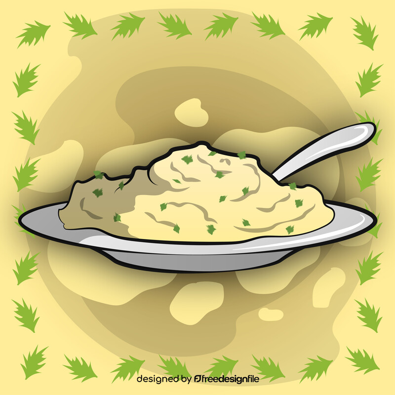 Mashed potato vector