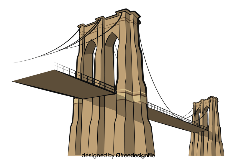 Brooklyn bridge clipart