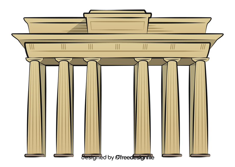 Brandenburg gate clipart