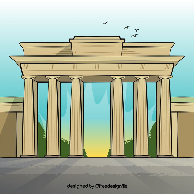 Brandenburg gate vector