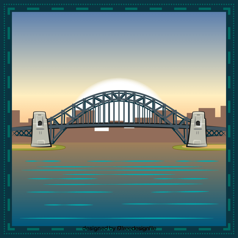 Sydney harbour bridge vector