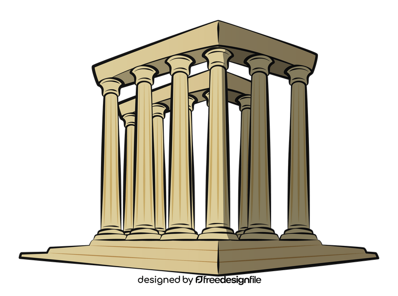 Temple of zeus clipart