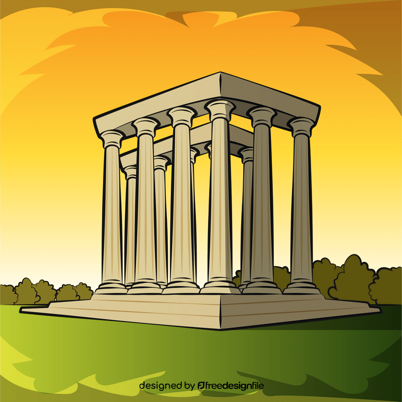 Temple of zeus vector