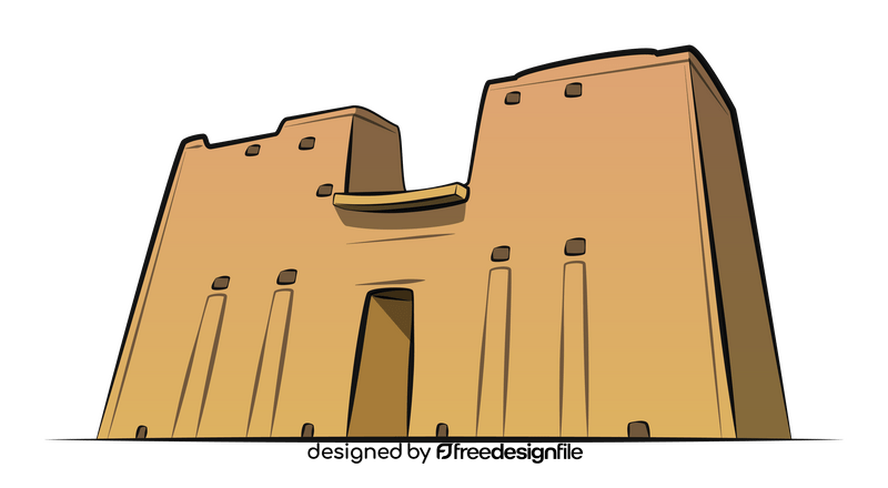 Temple of horus clipart