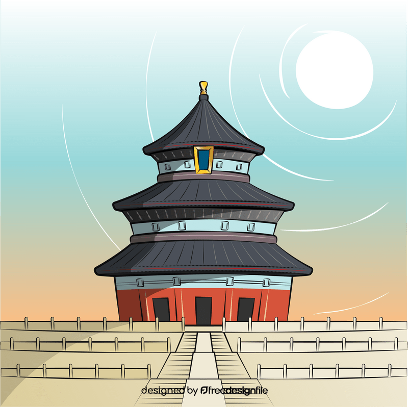 Temple of heaven vector