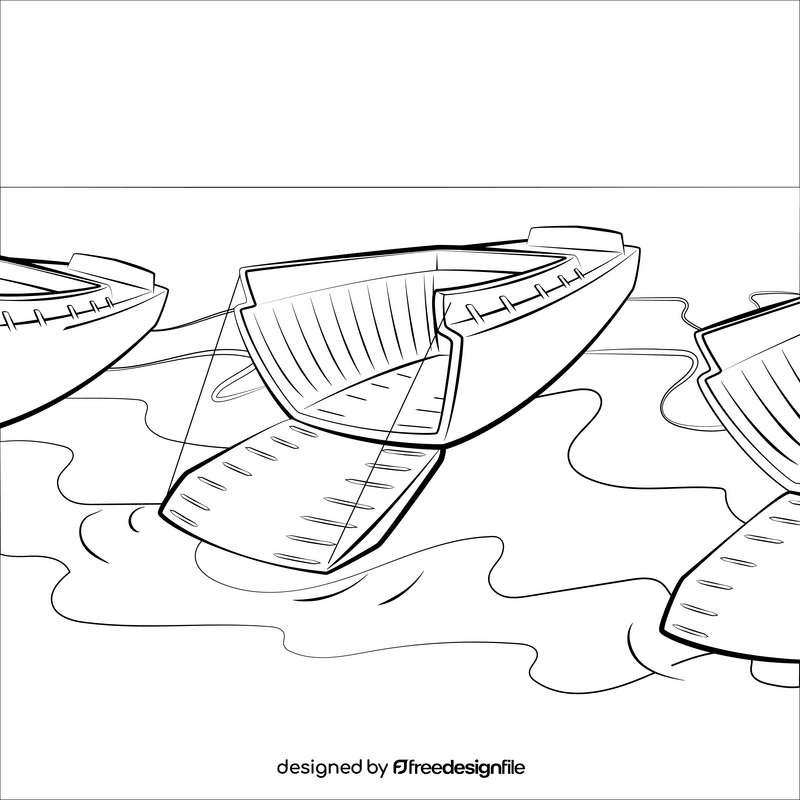 Higgins boat black and white vector