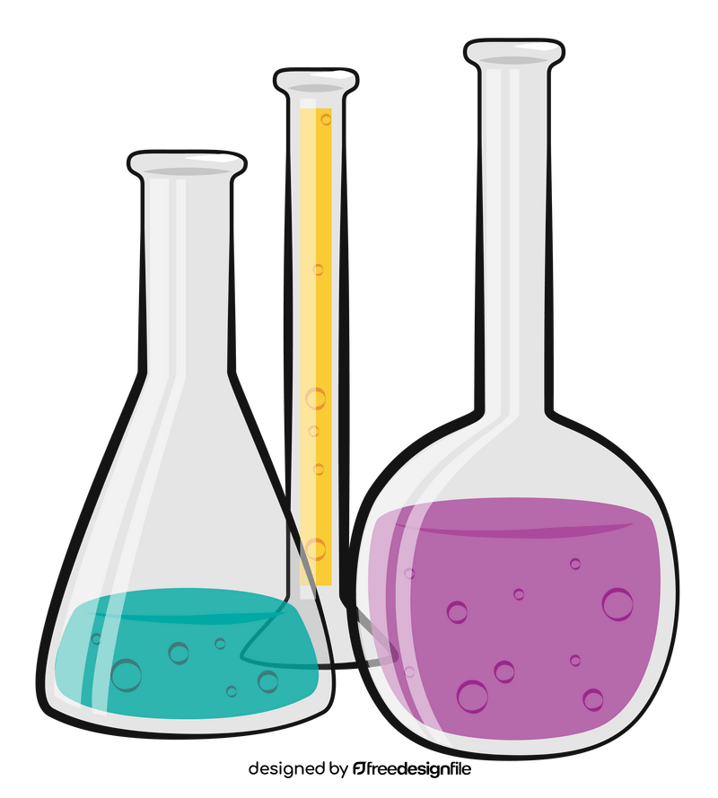 Flasks clipart