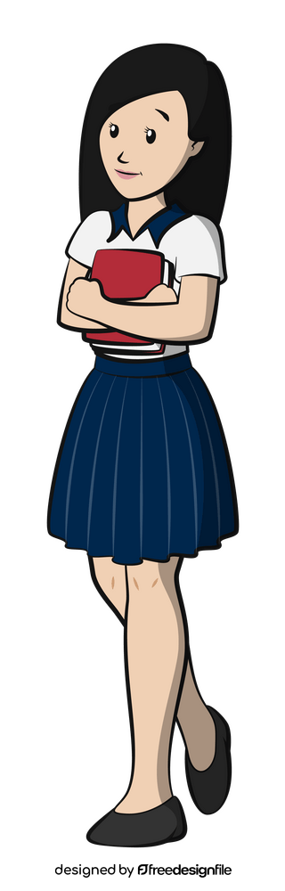 School girl clipart