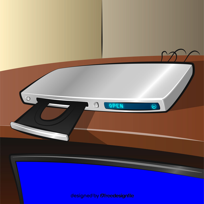 Dvd player vector