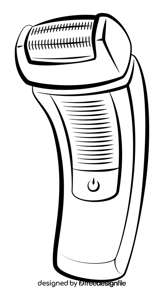 Shaver black and white clipart