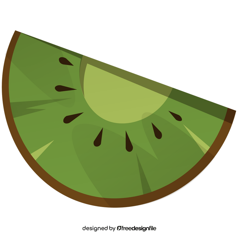 Kiwi slice png clipart