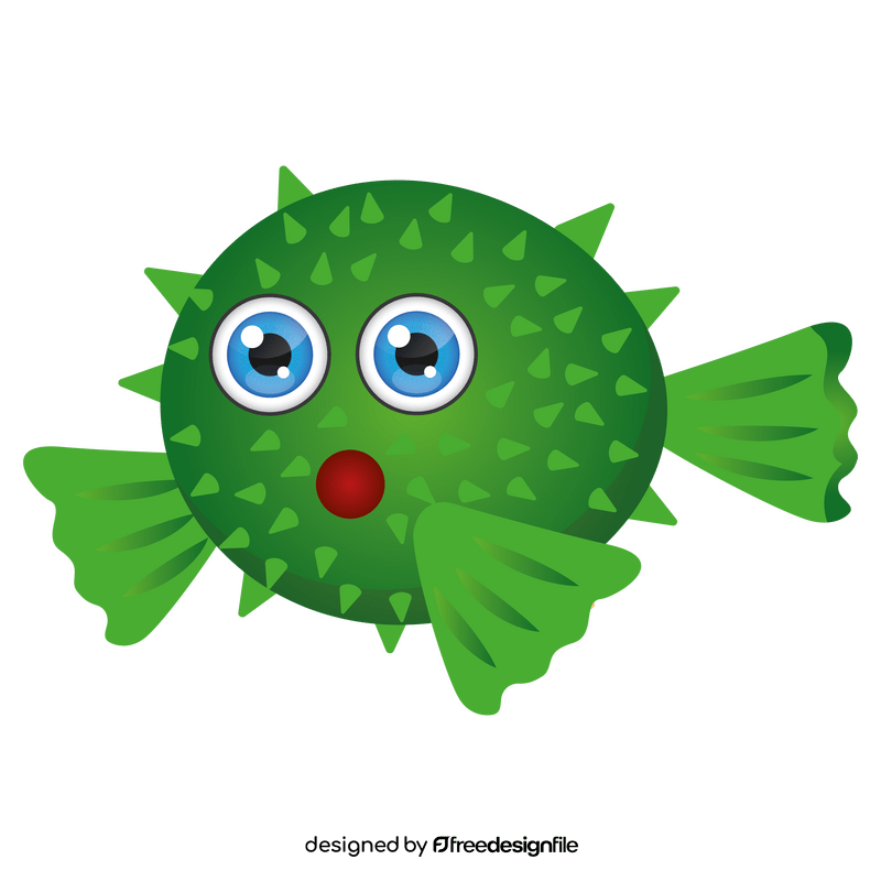 Bubble fish clipart