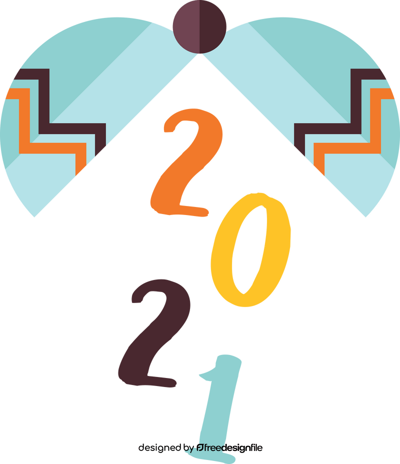 2021 decorative graphic clipart