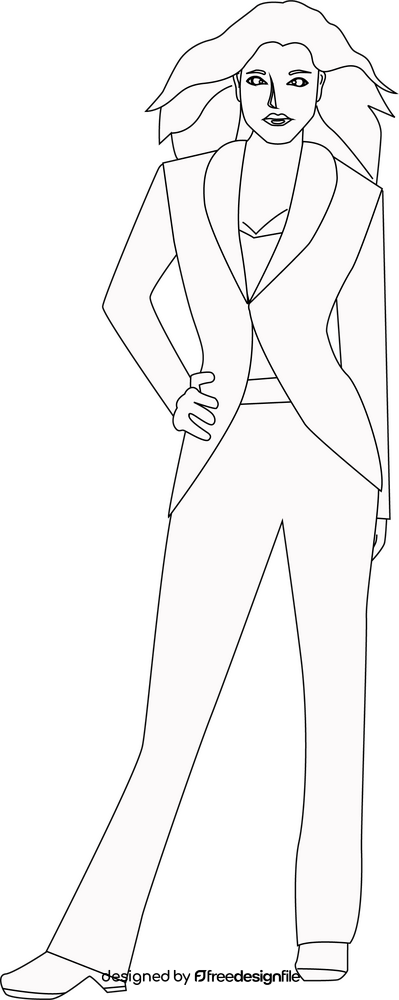 Charlie's Angels black and white clipart
