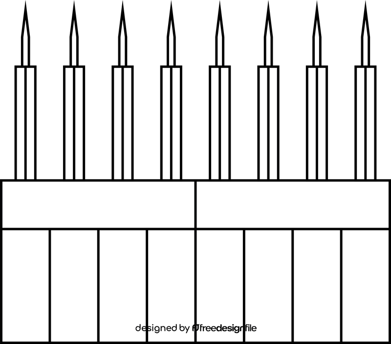 Test tubes flat icon black and white clipart