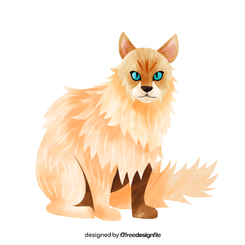 Ragamuffin cat clipart