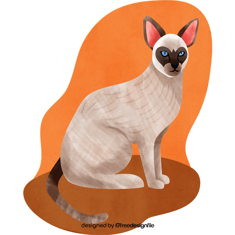 Siamese cat vector