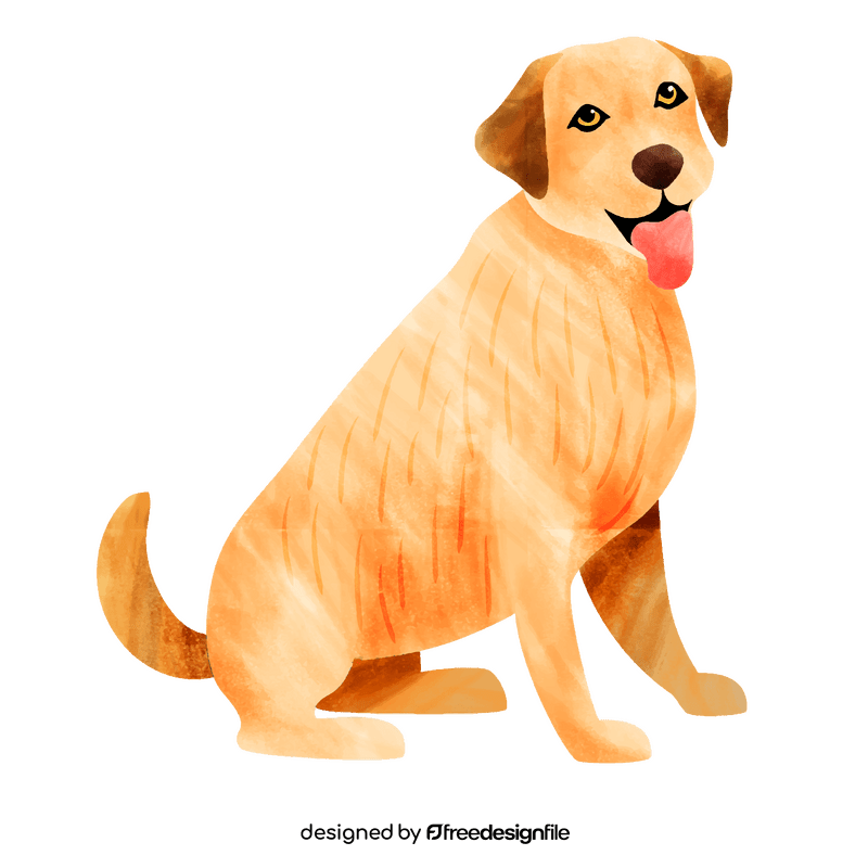 Labrador dog clipart