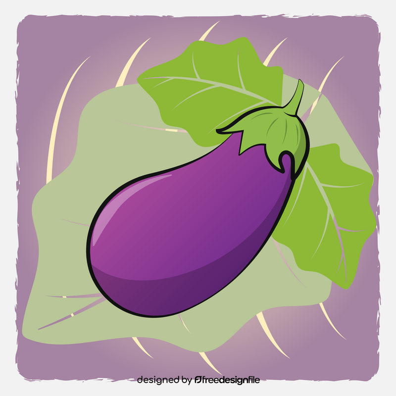 Eggplant vegetable vector