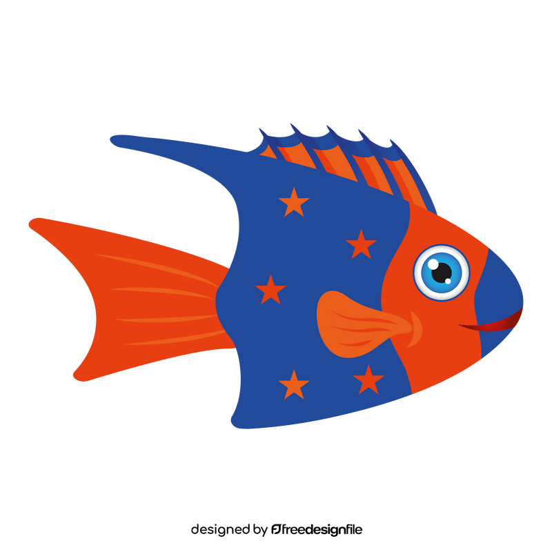 Orange fish clipart