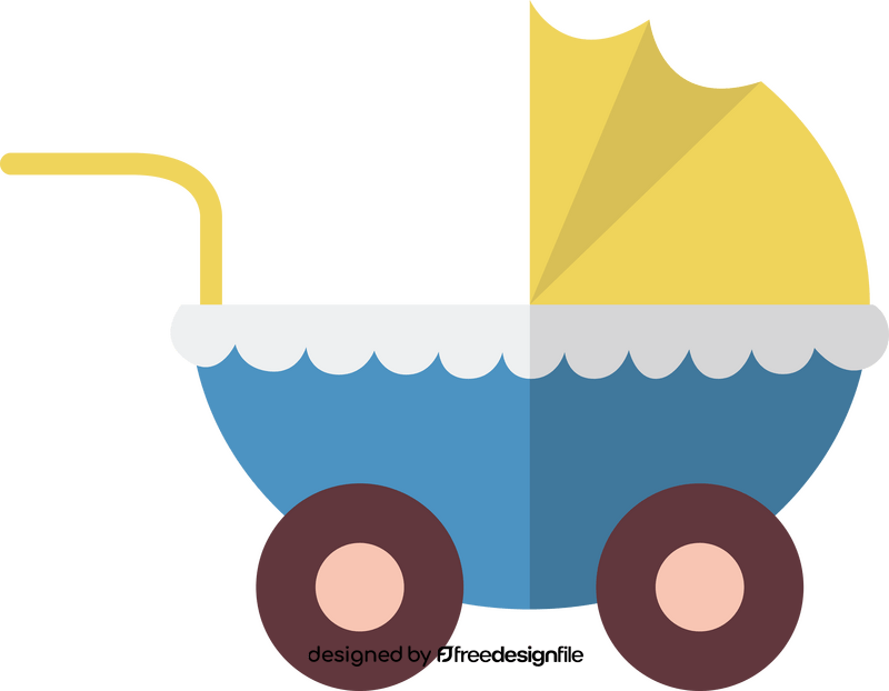 Baby stroller clipart