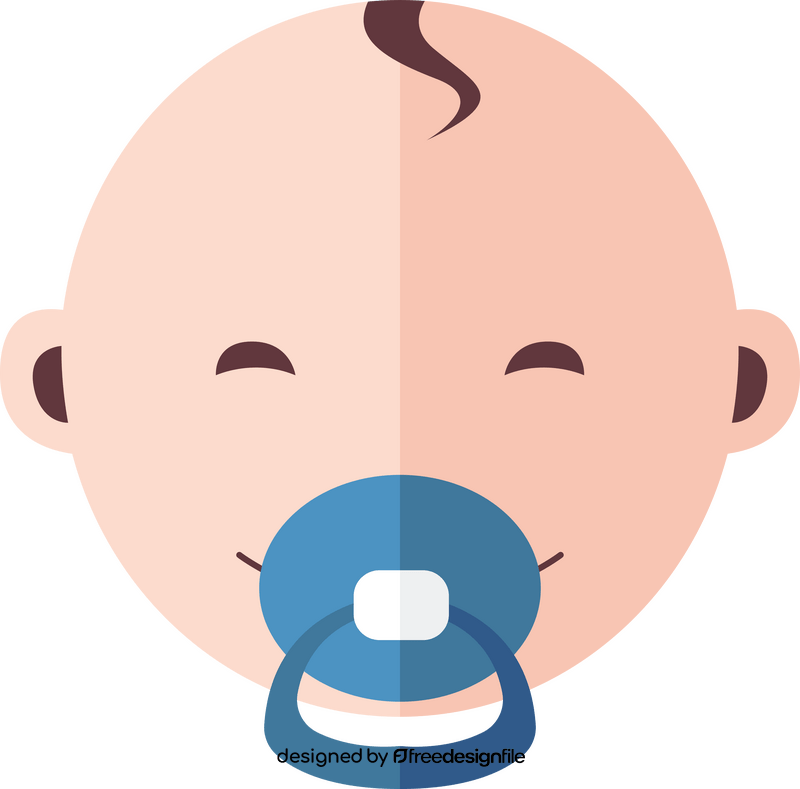 Cute baby boy clipart