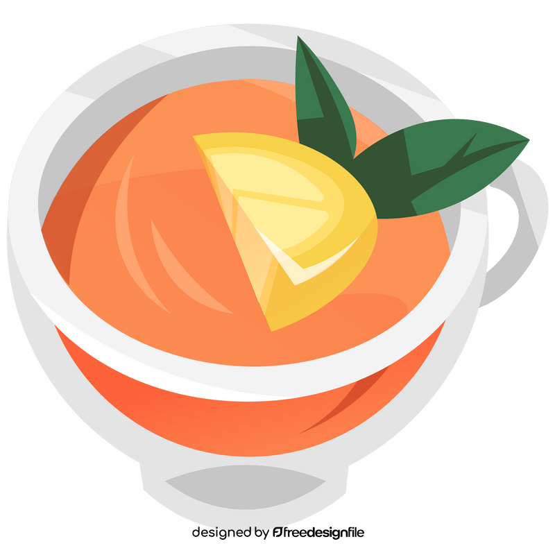 Lemon tea clipart