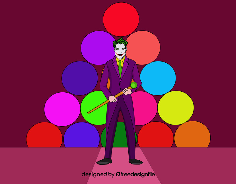 Free batman joker vector