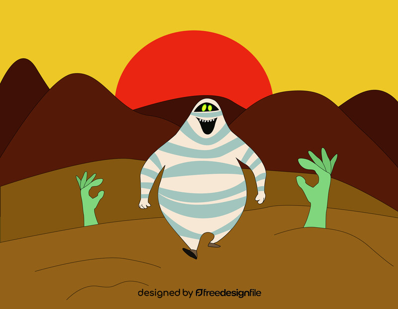 Mummy cartoon vector