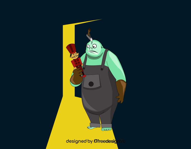 Behemoth cartoon character vector